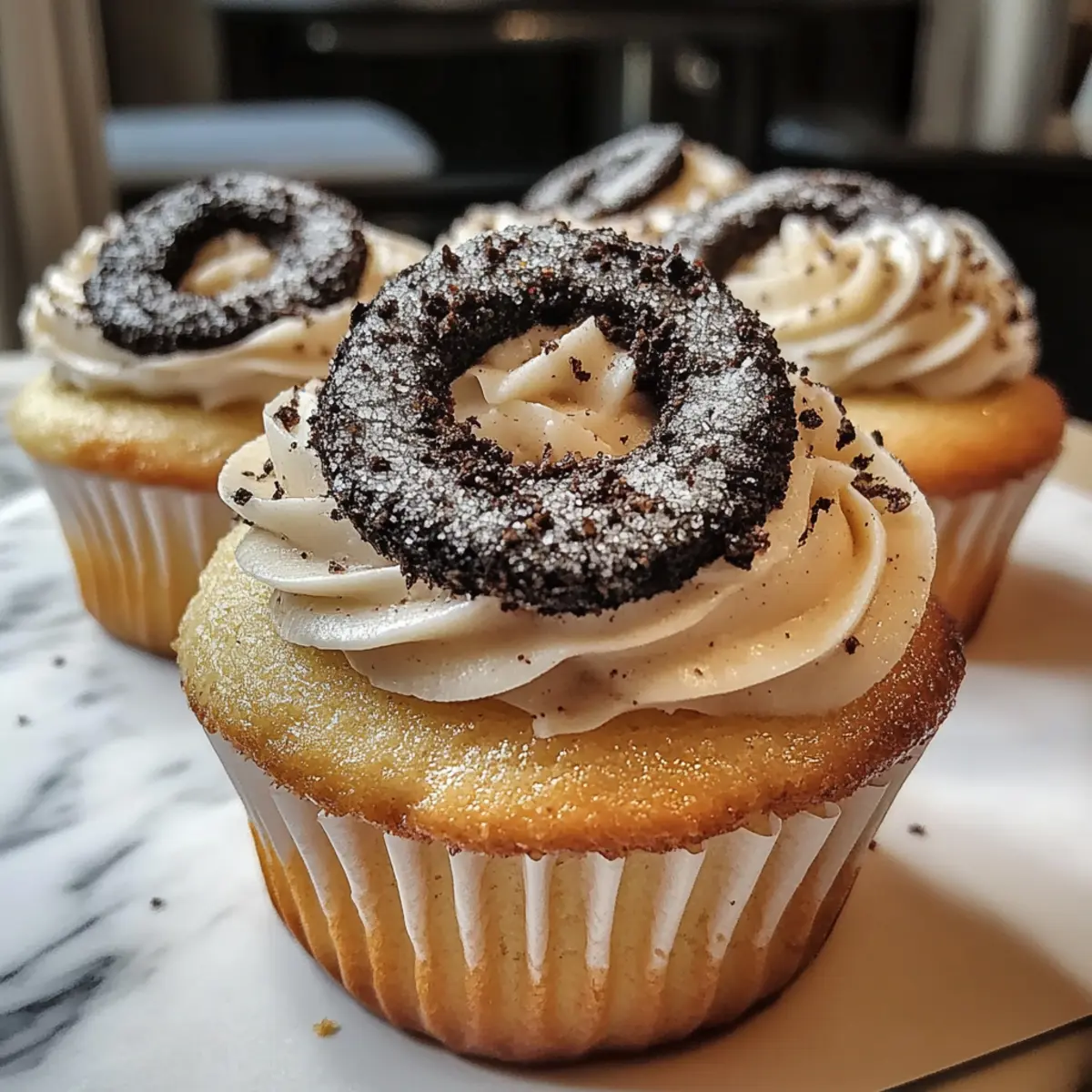 Oreo Cupcakes Doctored Cake Mix