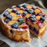 Peach Blueberry Cake