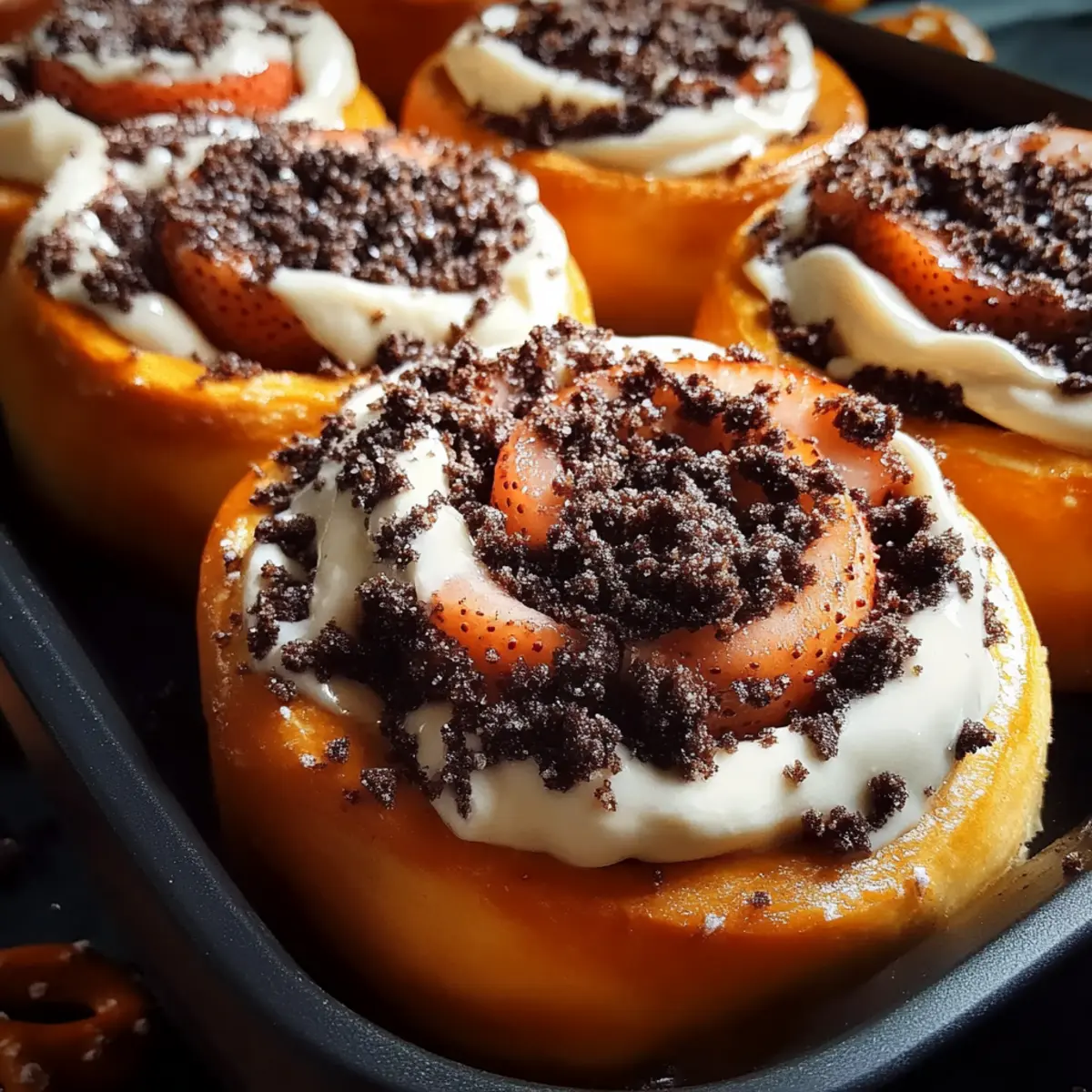 Spooky Cinnamon Rolls