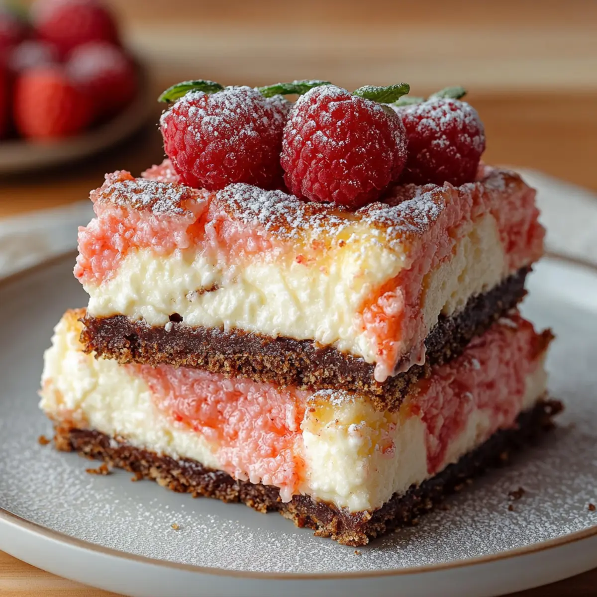 Strawberry Crunch Brownies Bar