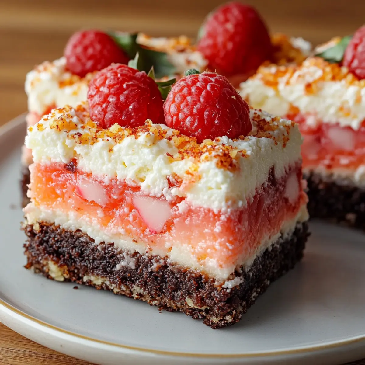 Strawberry Crunch Brownies Bar