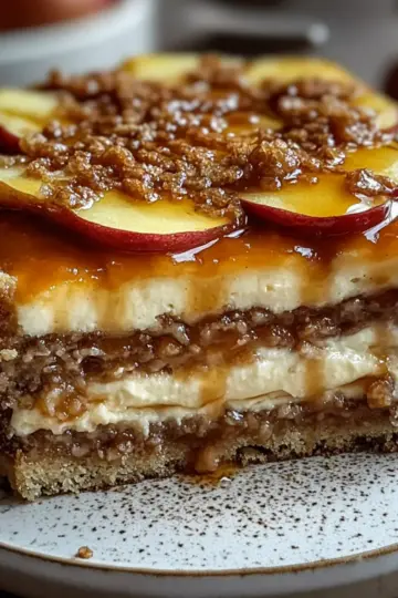 Apple Cinnamon Cheesecake Crumble
