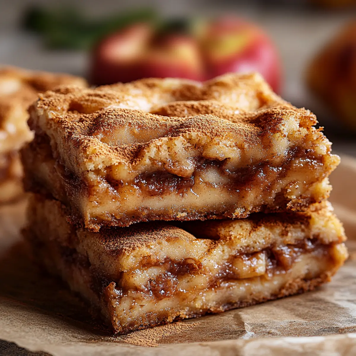 Apple Snickerdoodle Bars