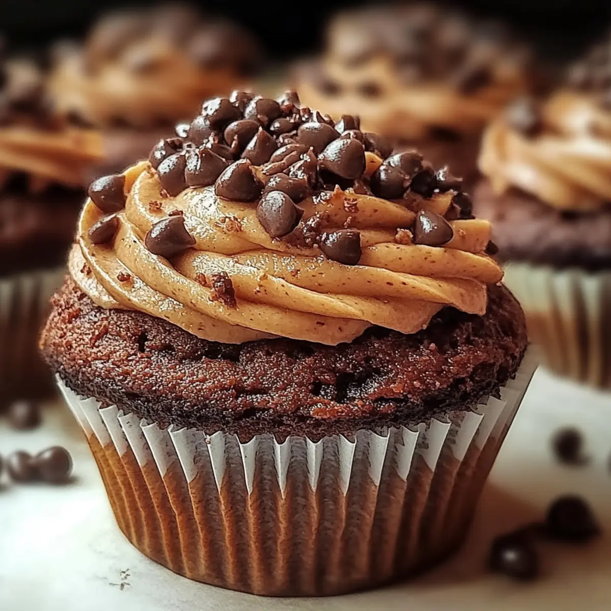 Brownie Cupcakes Chocolate Buttercream