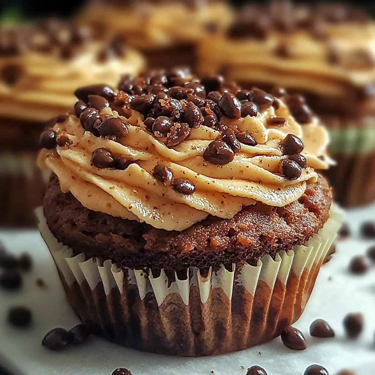 Brownie Cupcakes Chocolate Buttercream