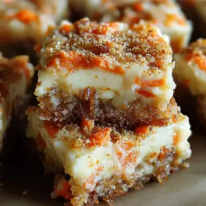 Carrot Cake Cream Cheese Bars