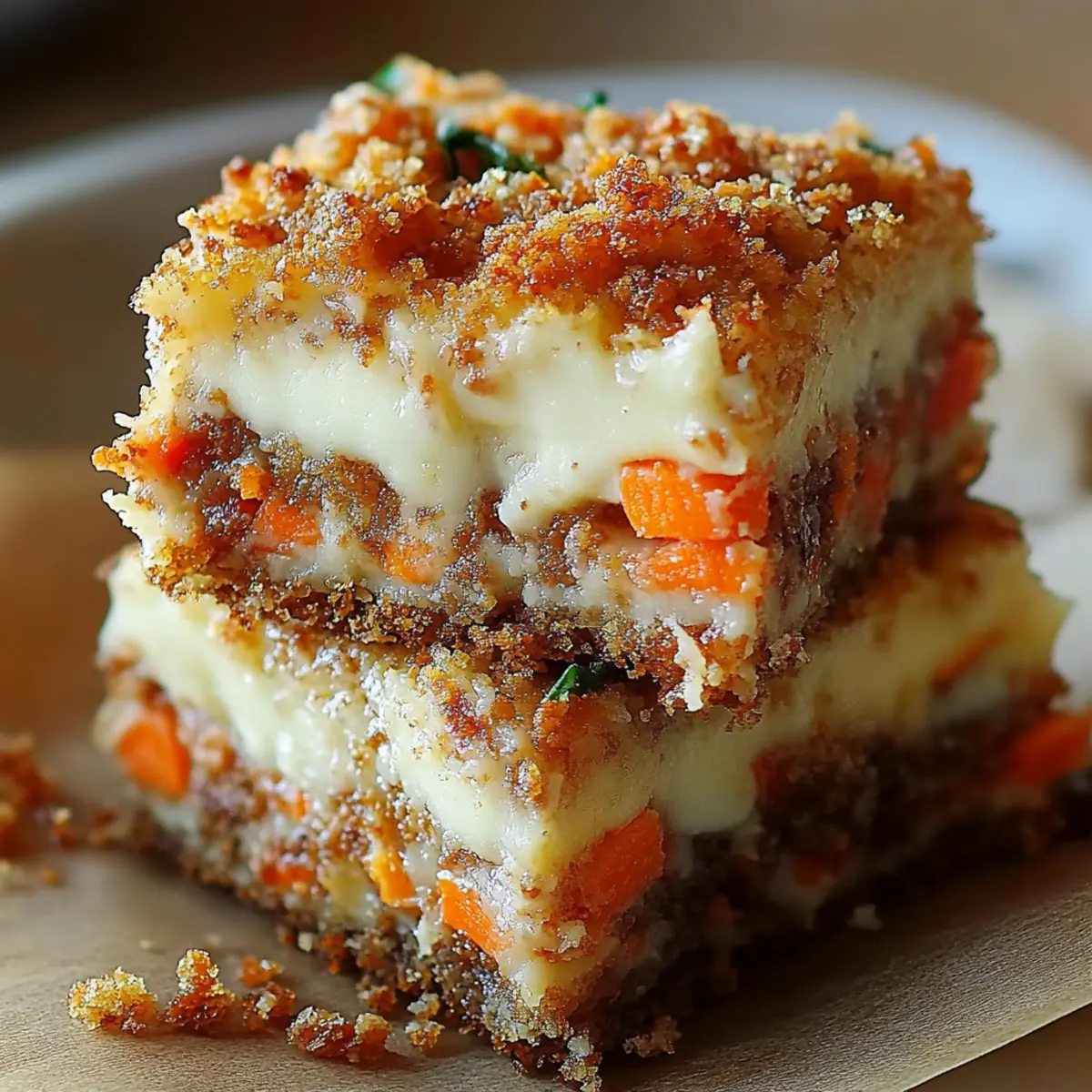 Carrot Cake Cream Cheese Bars