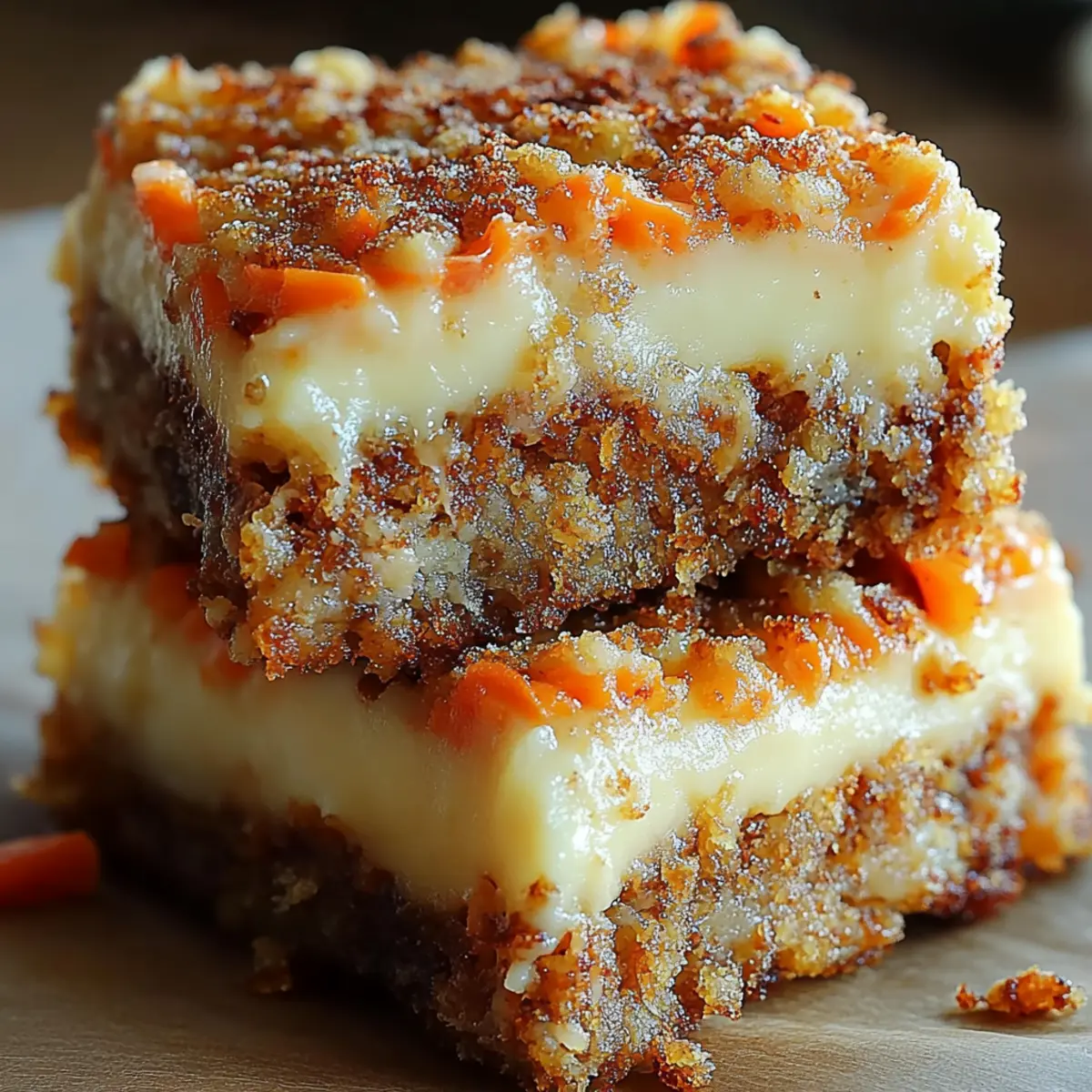 Carrot Cake Cream Cheese Bars