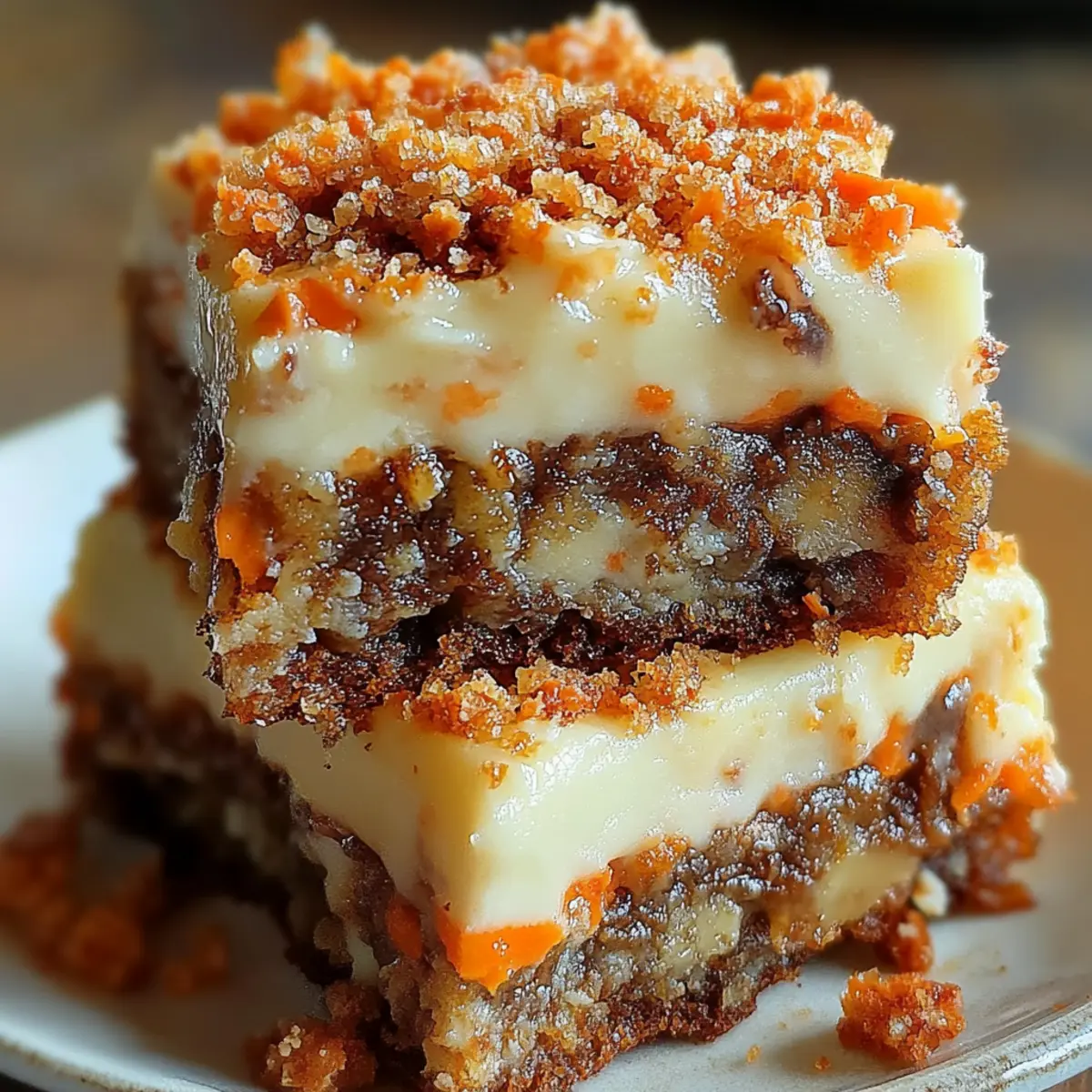 Carrot Cake Cream Cheese Bars