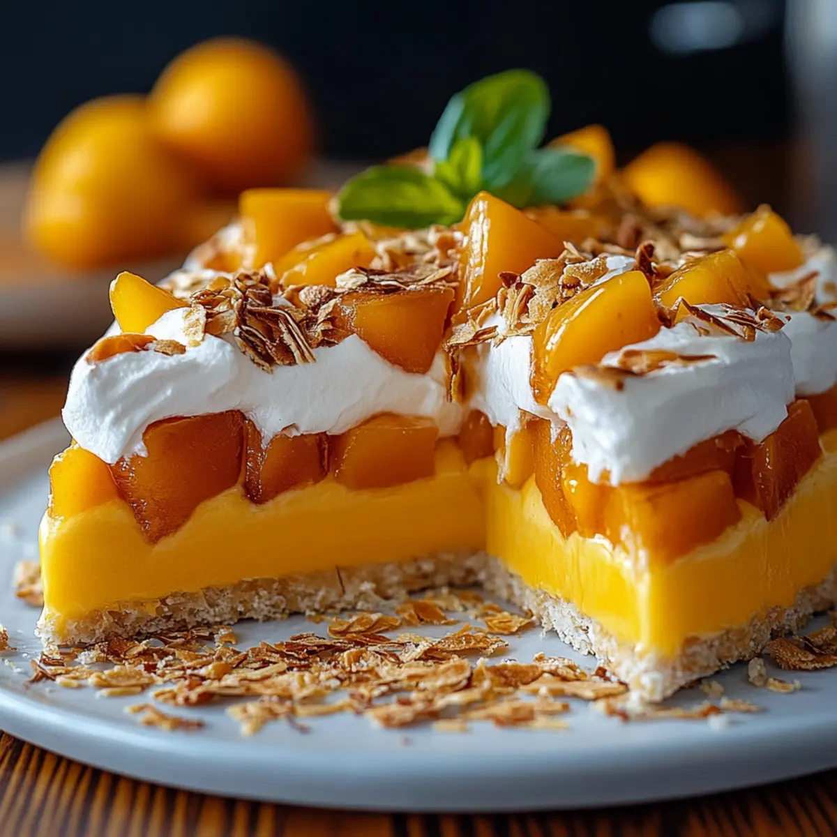 Cold Mango Cream Fridge Cake