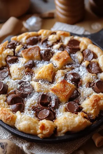 Cottage Cheese Chocolate Chip Cookie Skillet