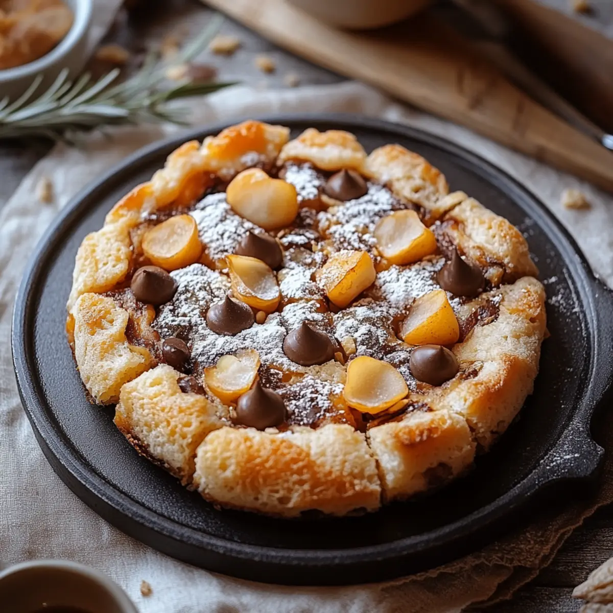 Cottage Cheese Chocolate Chip Cookie Skillet