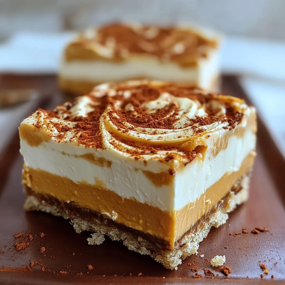 Creamy Pumpkin Cheesecake Bars