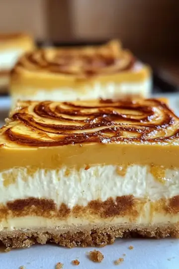 Creamy Pumpkin Cheesecake Bars
