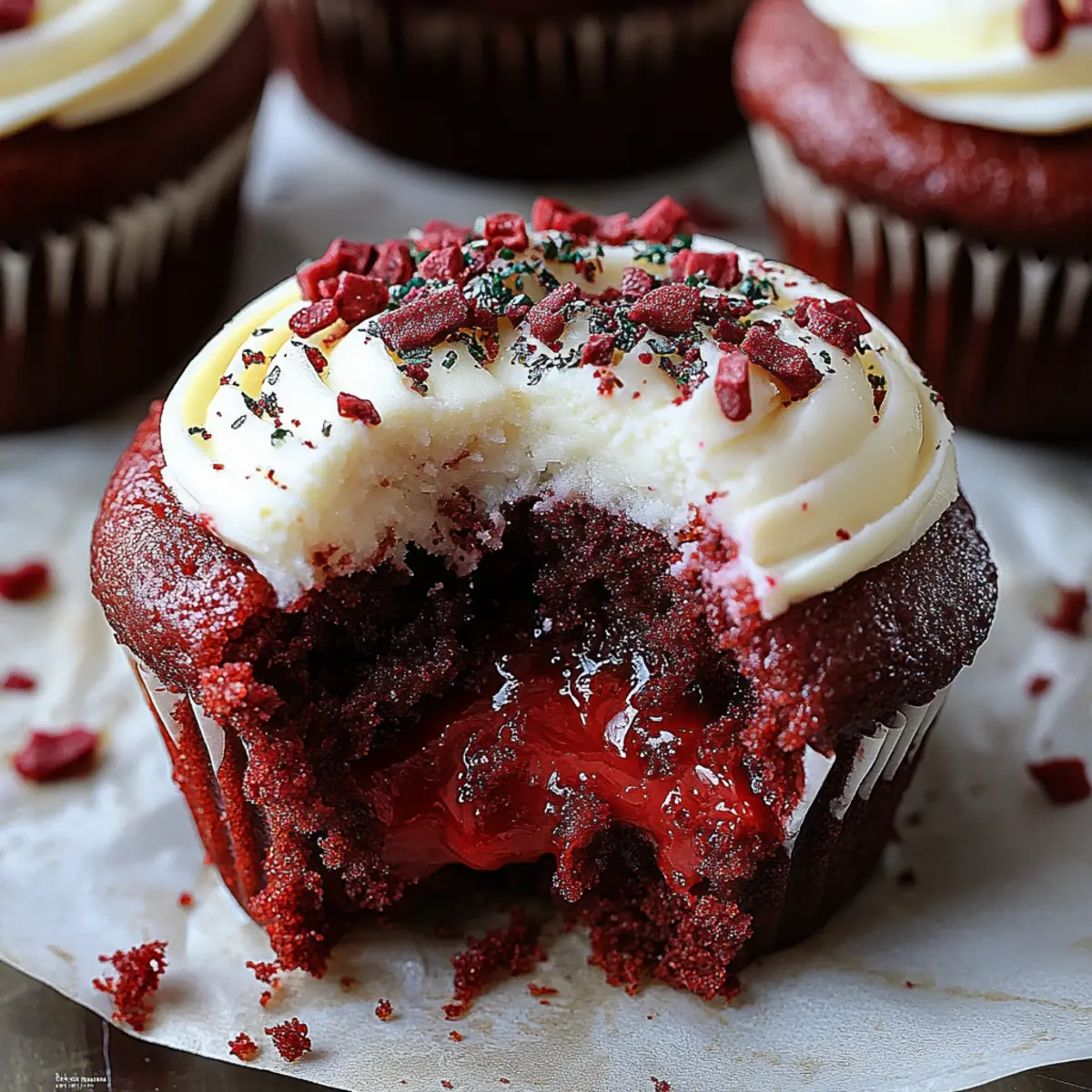 Crumbl Red Velvet Cupcake Cookies