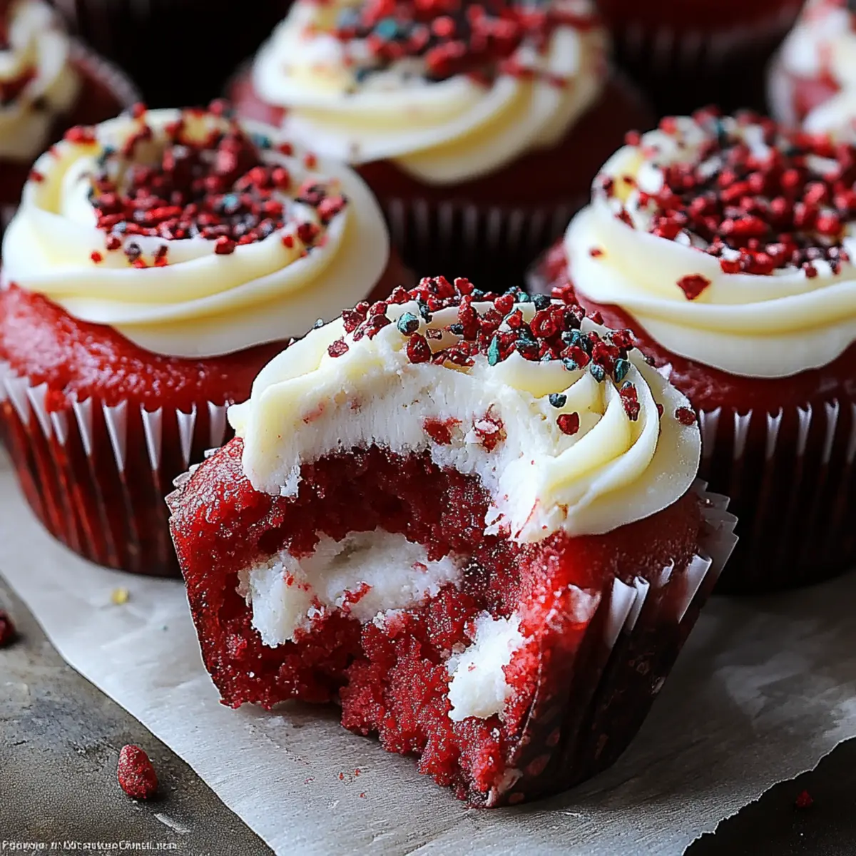 Crumbl Red Velvet Cupcake Cookies