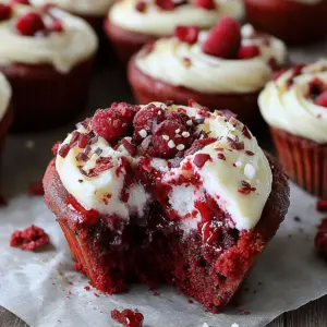 Crumbl Red Velvet Cupcake Cookies