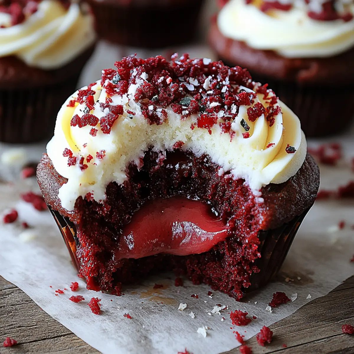 Crumbl Red Velvet Cupcake Cookies