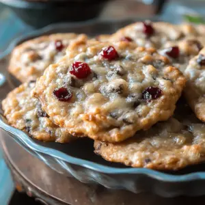 Dark Chocolate Cranberry Oatmeal Cookies