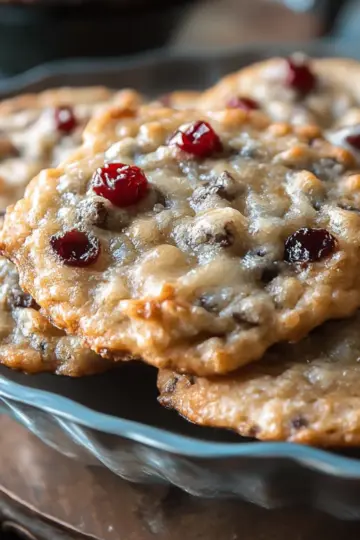 Dark Chocolate Cranberry Oatmeal Cookies
