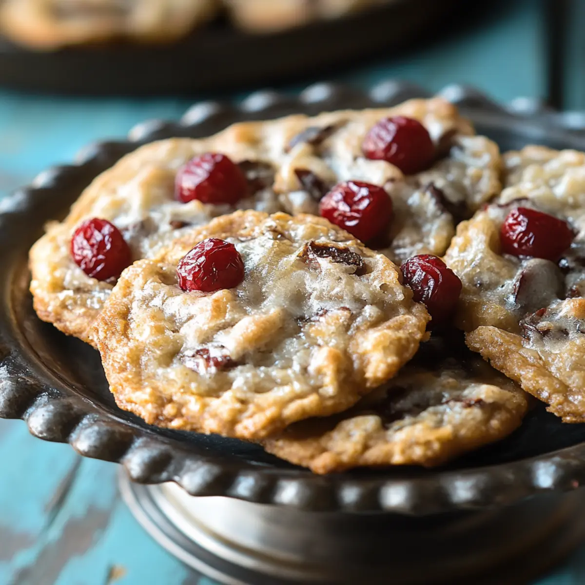 Dark Chocolate Cranberry Oatmeal Cookies