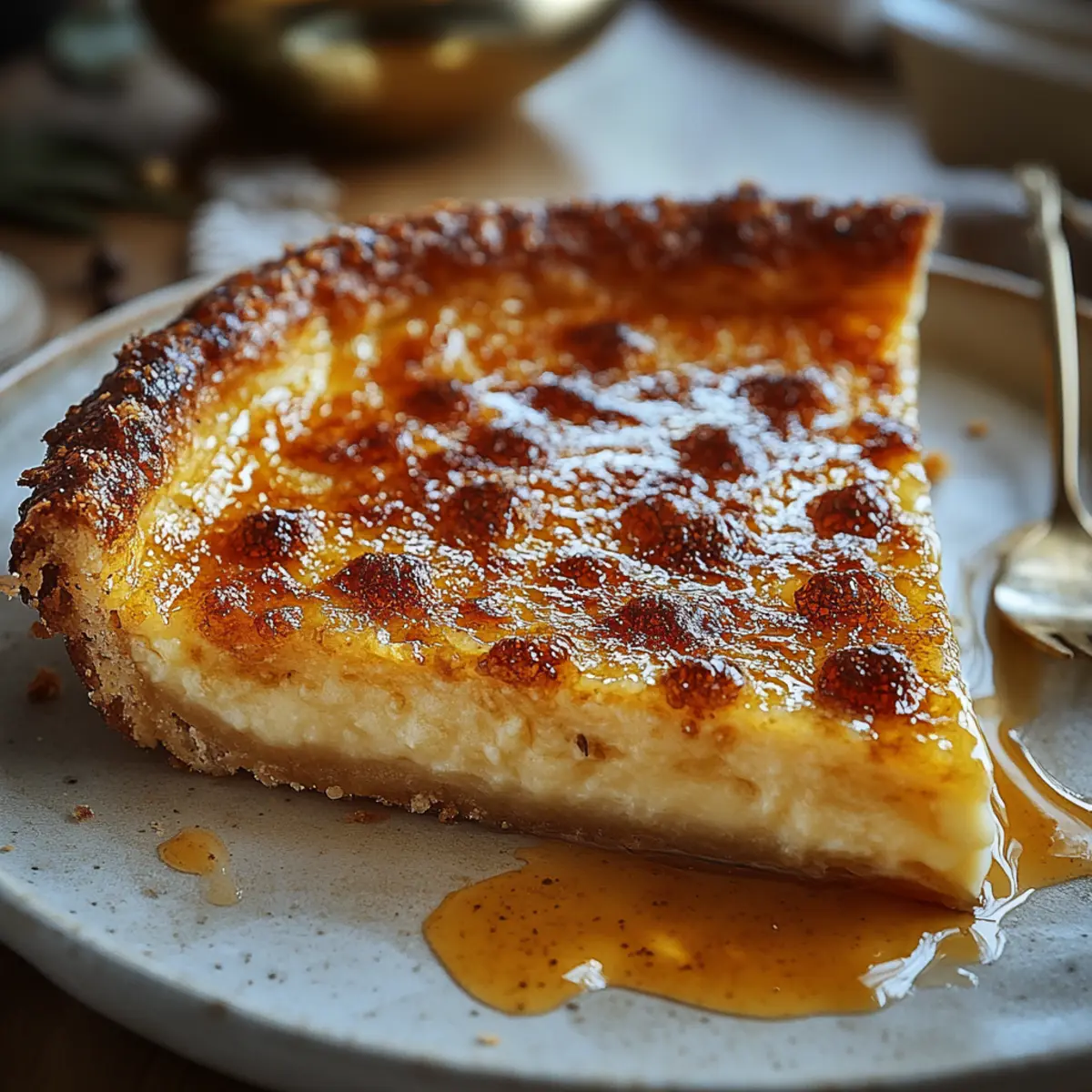 Golden Honey & Ricotta Pie