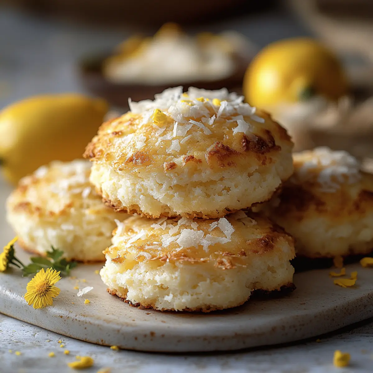 Lemon Coconut Heaven Cookies