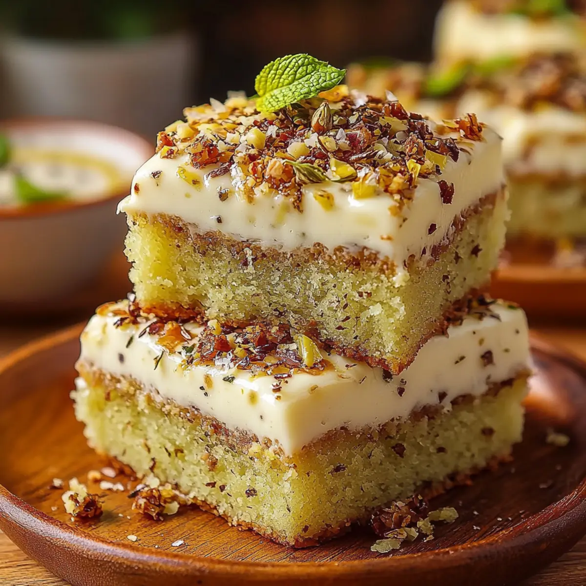 Lemon Pistachio Milk Cake