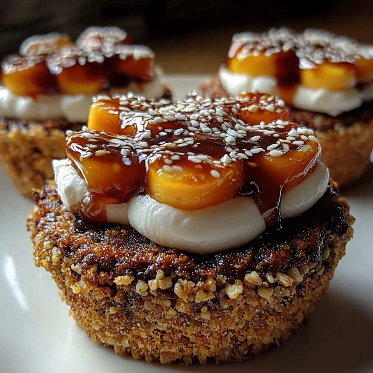 Mini Individual Pumpkin S'mores Pie Cups