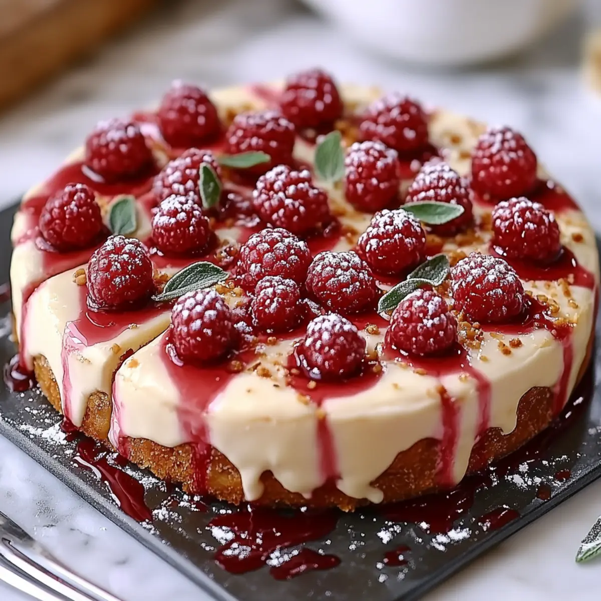 Raspberry Ice Cream Cheesecake