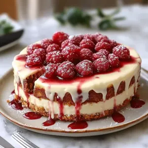 Raspberry Ice Cream Cheesecake
