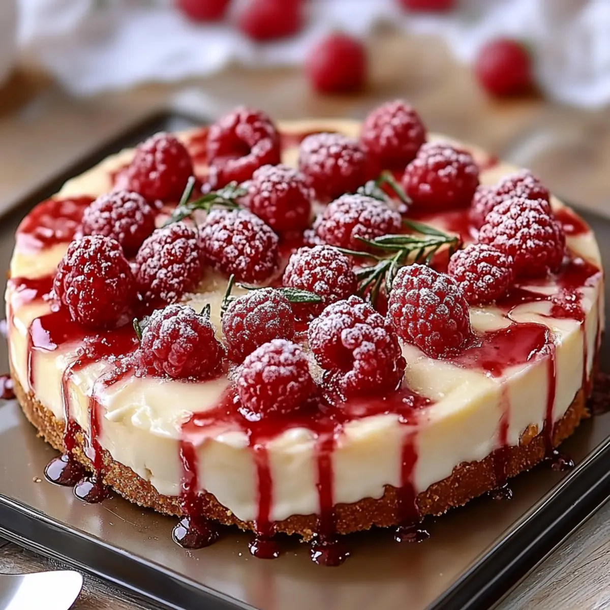 Raspberry Ice Cream Cheesecake