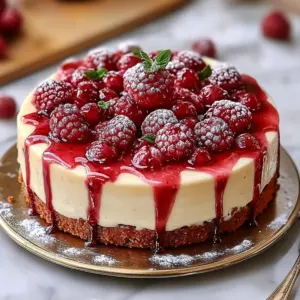 Raspberry Ice Cream Cheesecake