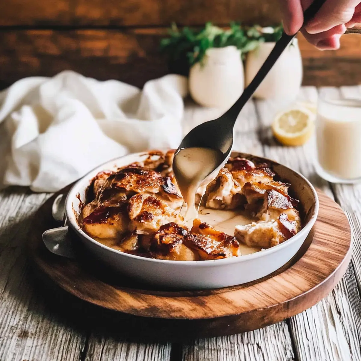 Babka Bread Pudding with Brown Butter Bourbon Sauce