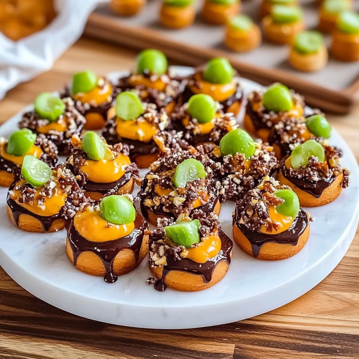 Caramel Apple Pretzel Bites