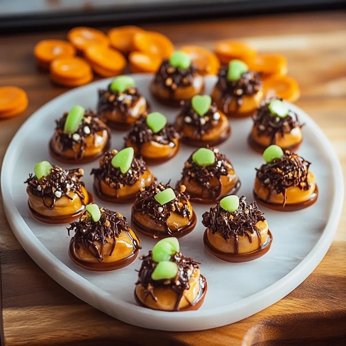 Caramel Apple Pretzel Bites
