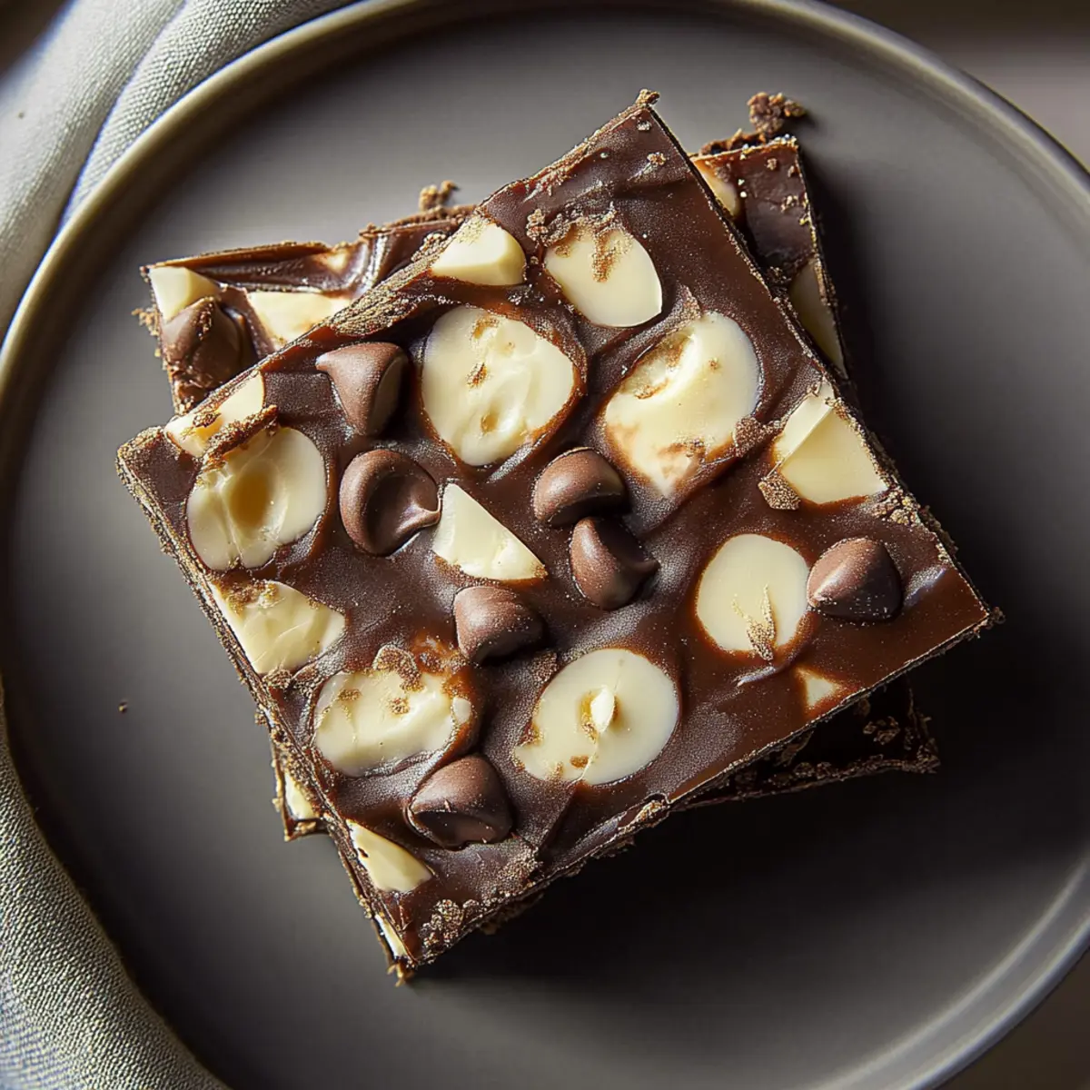 Creamy Chocolate Frozen Yogurt Bark