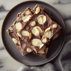 Creamy Chocolate Frozen Yogurt Bark
