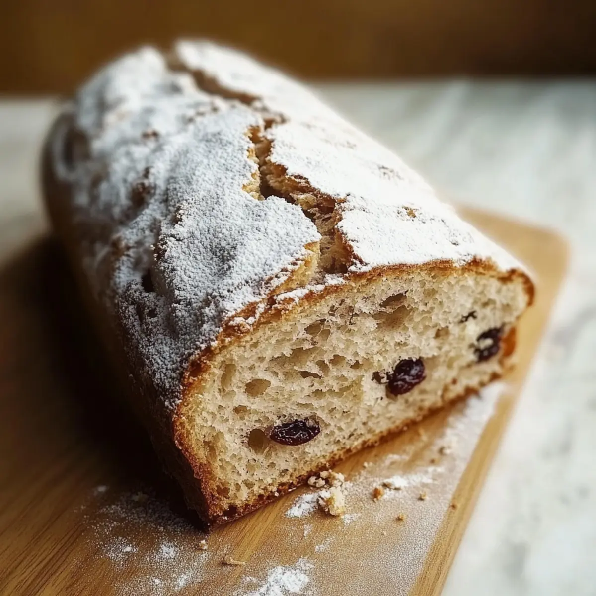 German Christmas Fruit Stollen
