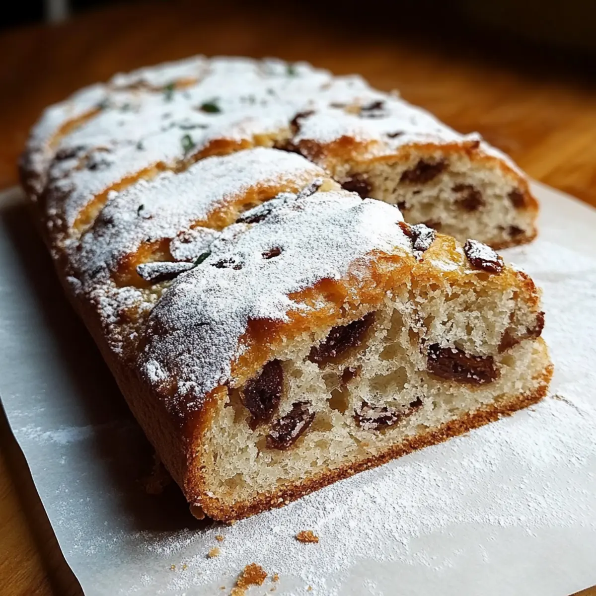 German Christmas Fruit Stollen