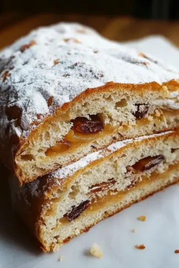 German Christmas Fruit Stollen