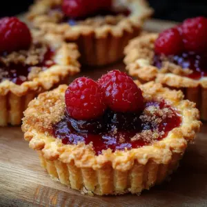 Mini Raspberry Pie with Buttery Crust