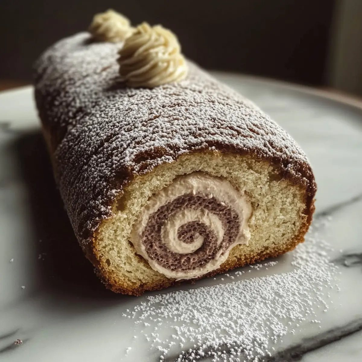 Tiramisu Yule Log