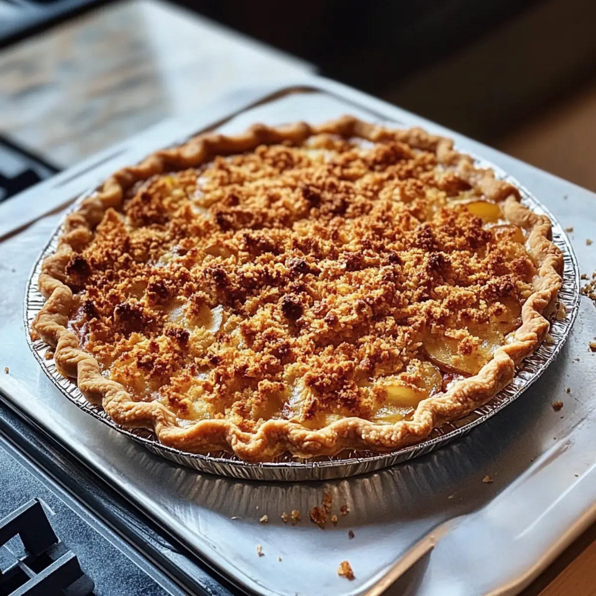 Warm Apple Crisp with Oat Topping