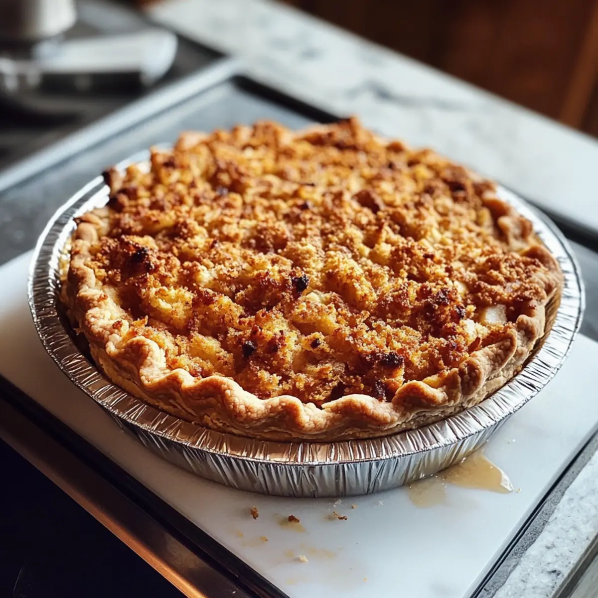 Warm Apple Crisp with Oat Topping