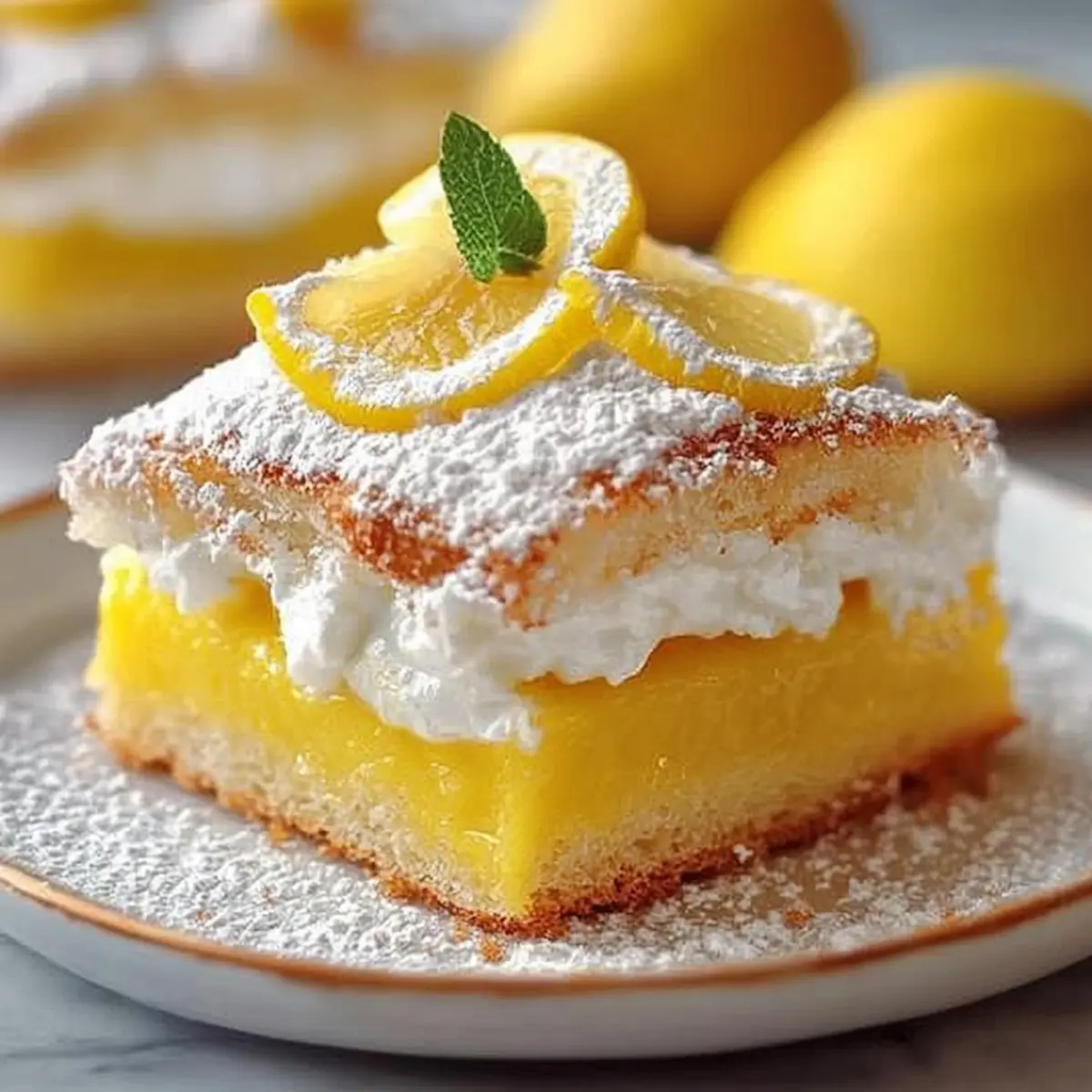 Warm Lemon Pudding Cake