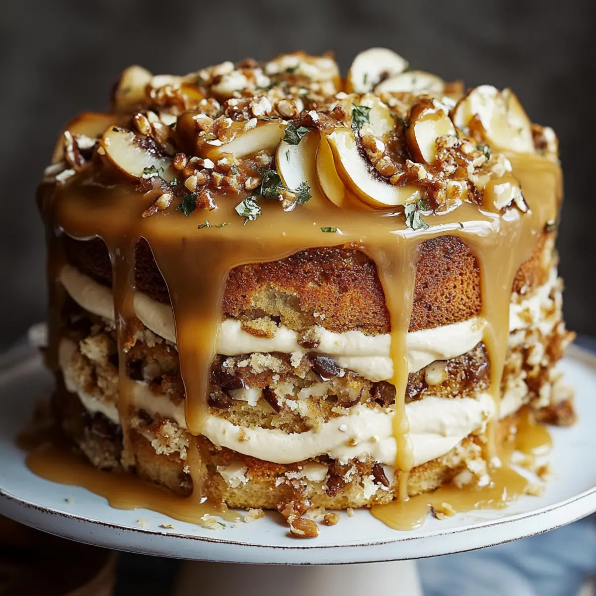 Caramel Banana Cake