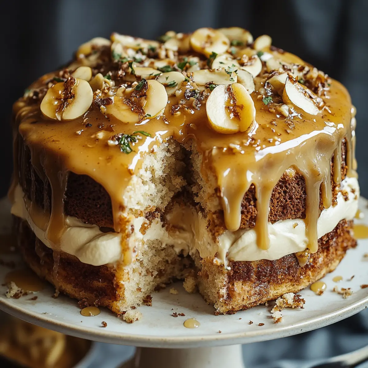 Caramel Banana Cake