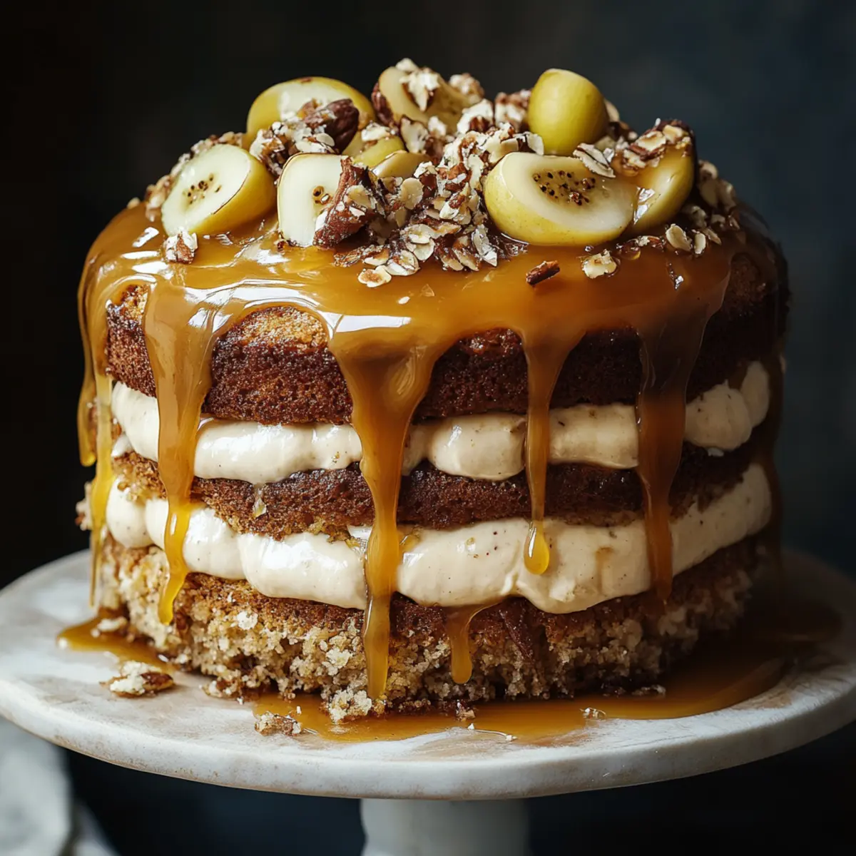 Caramel Banana Cake