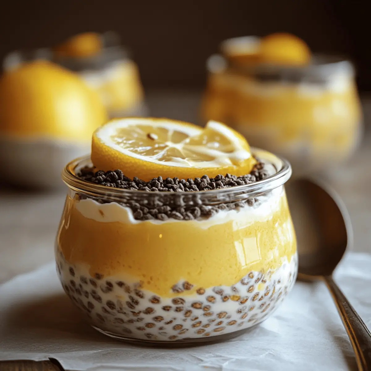 Lemon Cream Chia Pudding with Oat Milk